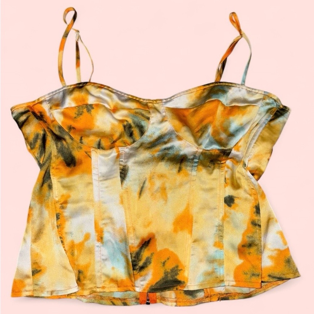 PrettyLittleThing Tie-Dye Corset Style Top – Size 16 - Picture 5 of 10